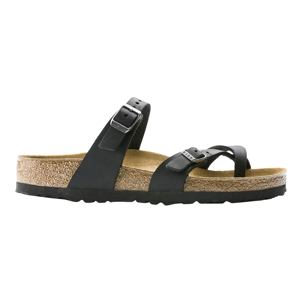 Birkenstock Mayari Oil Leather Sandals Black