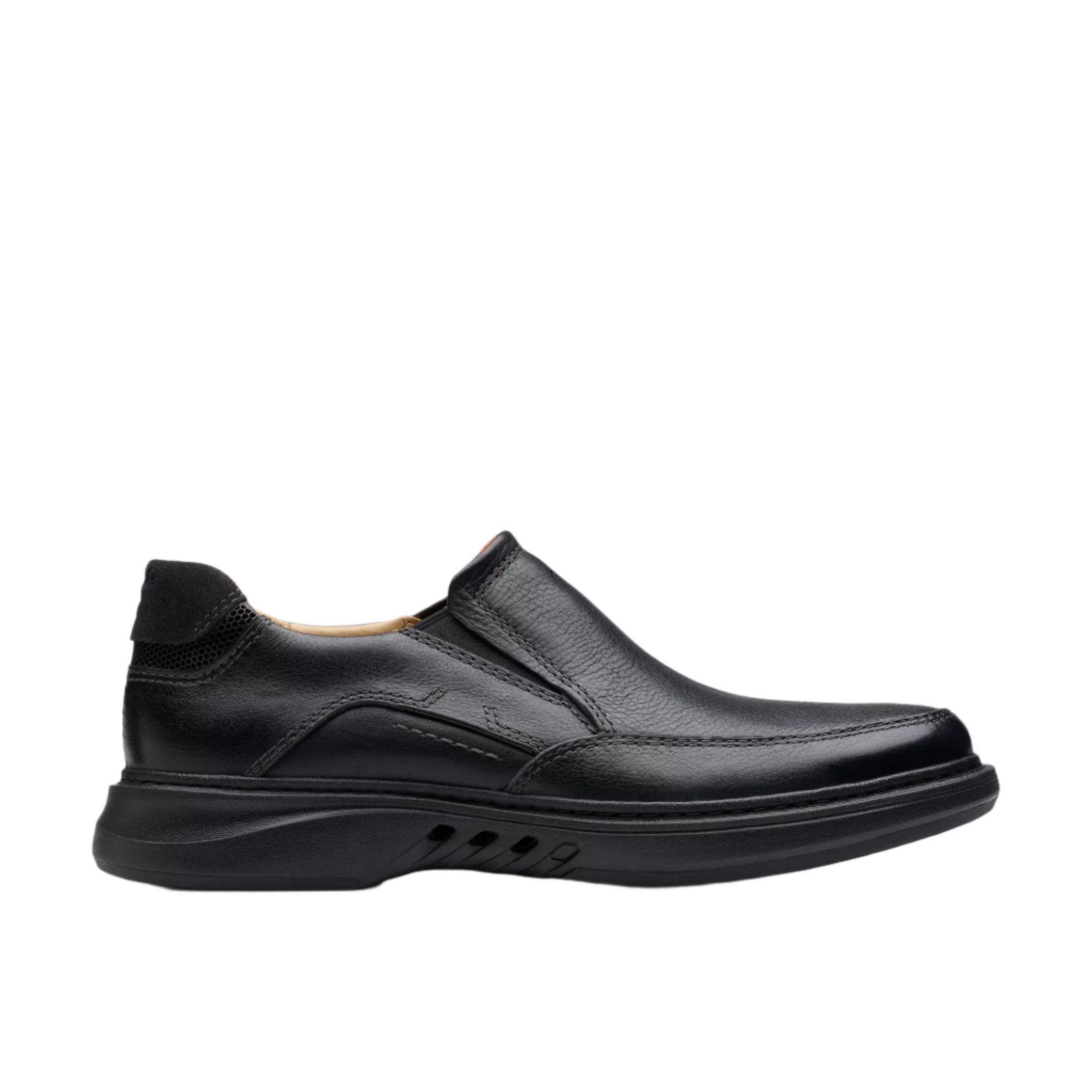 Clarks Men's Un Briley Step Black Leather