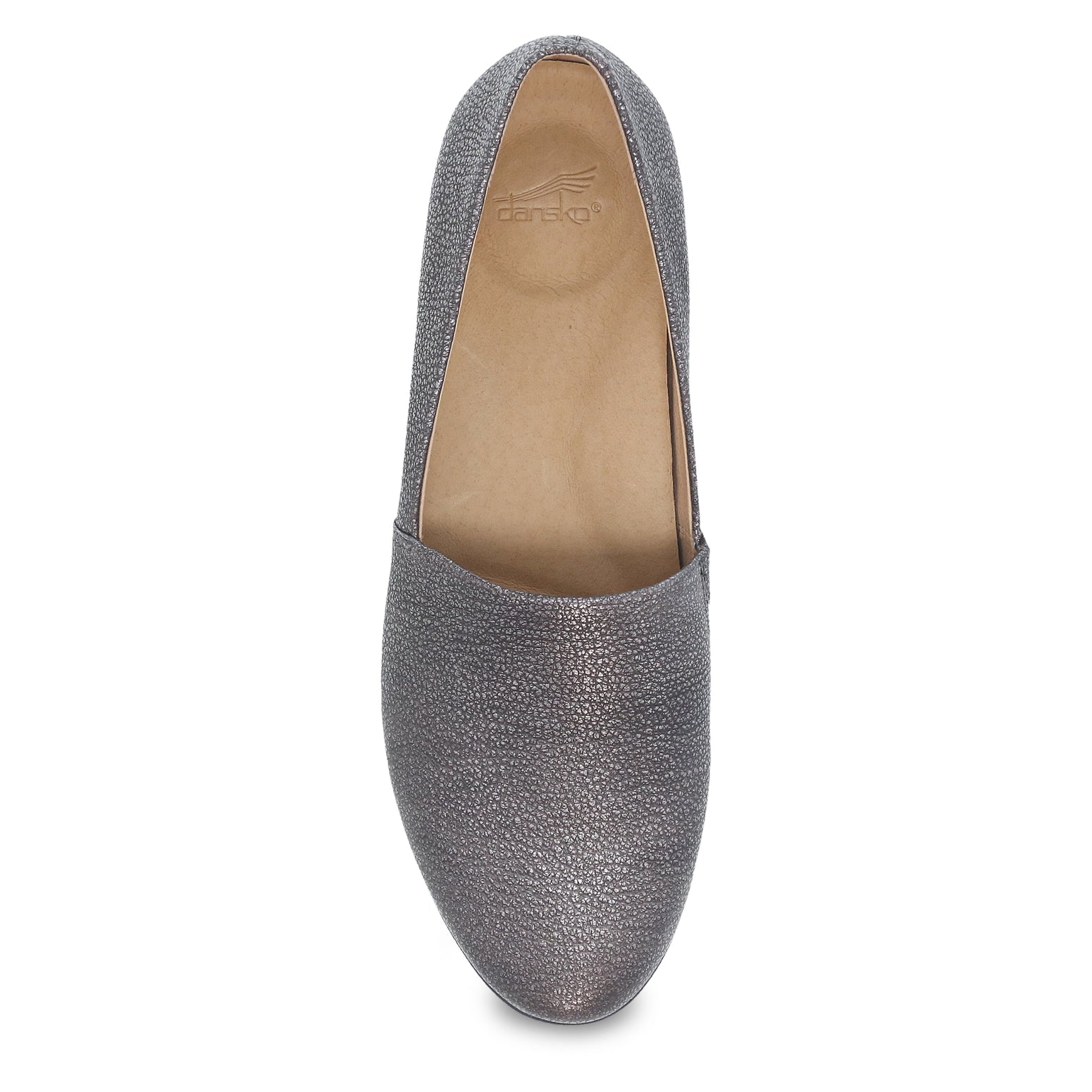 Dansko Women's Larisa Flats Pewter Metallic