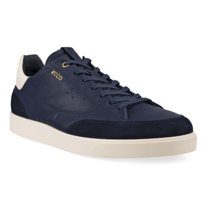 ECCO Men's Street Lite Leather Sneaker Navy