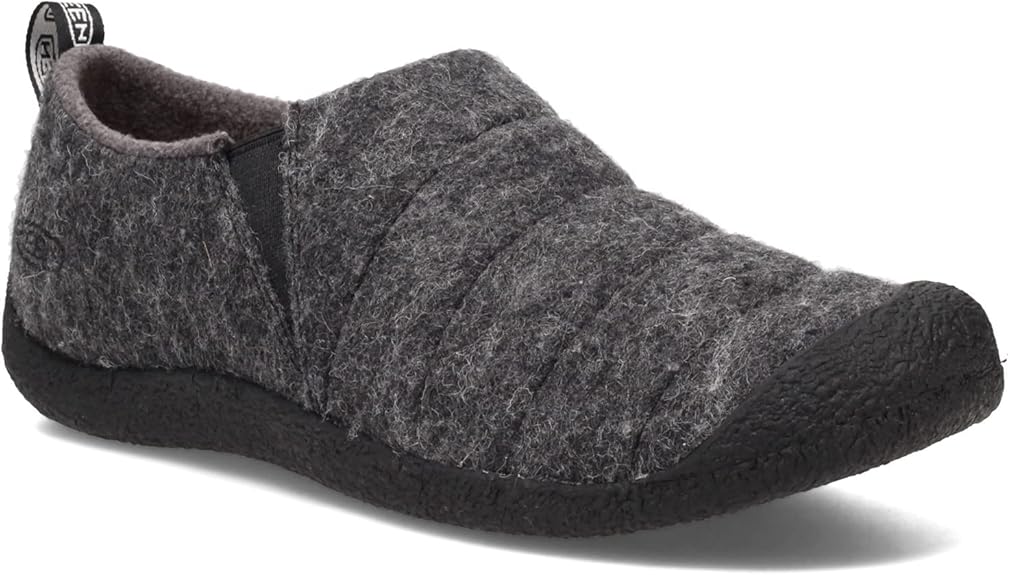 Keen Men's Howser II Slippers Charcoal Grey Felt