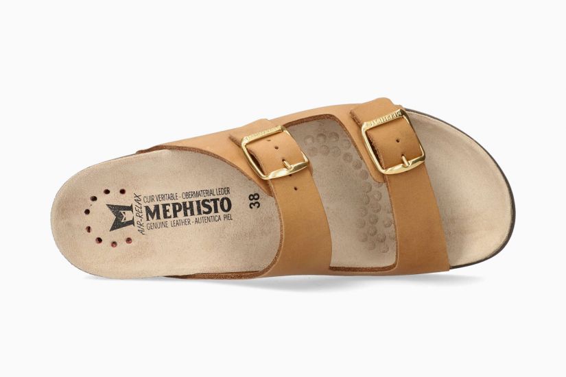 Mephisto Women's Harmony Sandals Camel Scratch