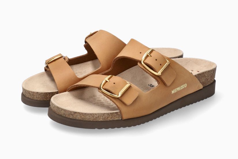 Mephisto Women's Harmony Sandals Camel Scratch