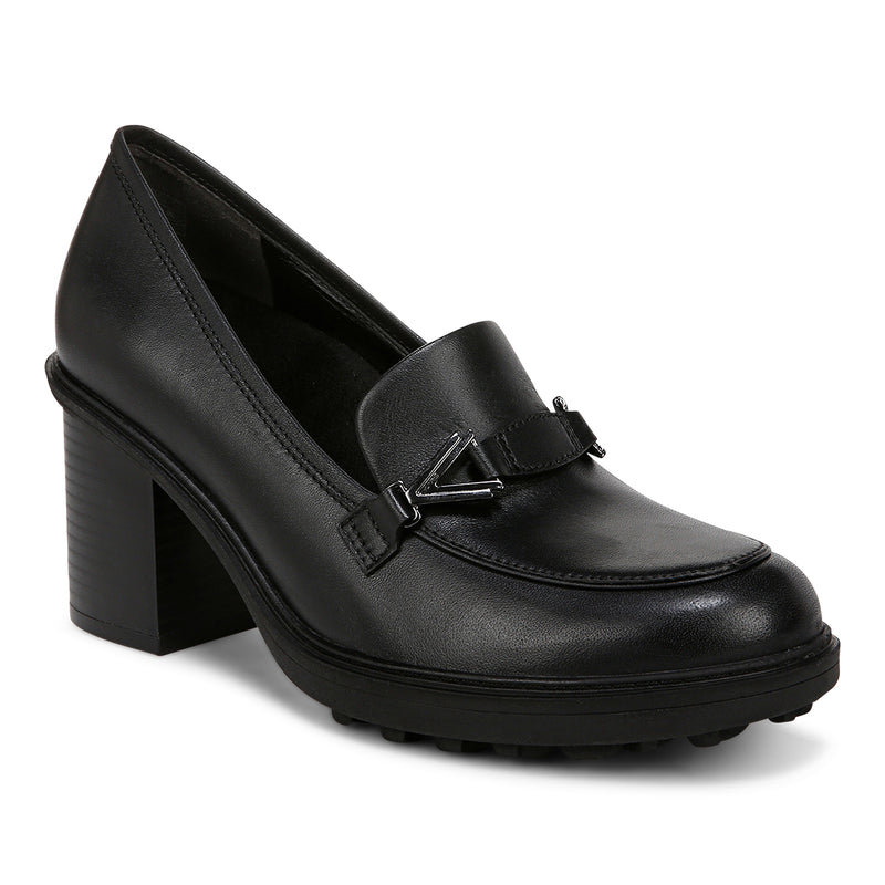 Vionic Women's Tiburon Heeled Loafer Wide Black