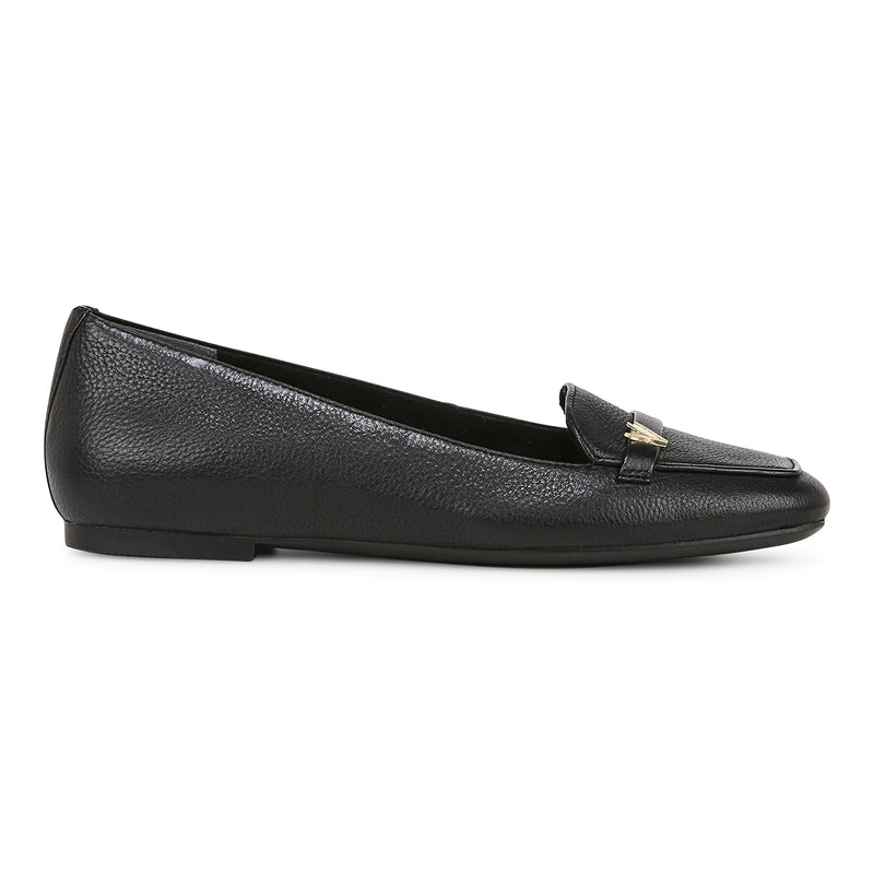 Vionic Women's Hayes Loafer Wide Black Leather