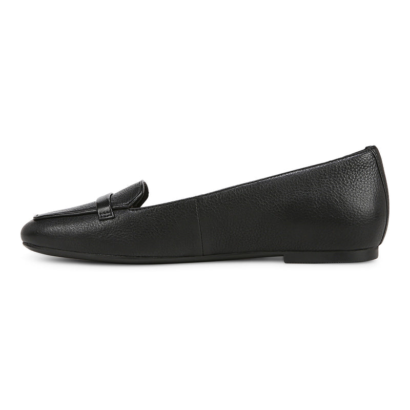 Vionic Women's Hayes Loafer Wide Black Leather