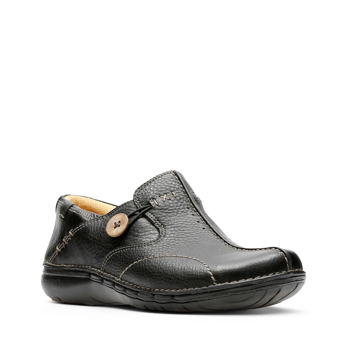 Clarks black 2024 work shoes